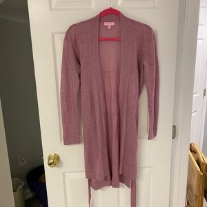 Lilly Pulitzer SAMPLE Linen Cardigan with Belt Read description